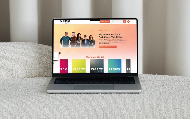 Case Farrow + Dutch — in Google + 150% meer aanvragen